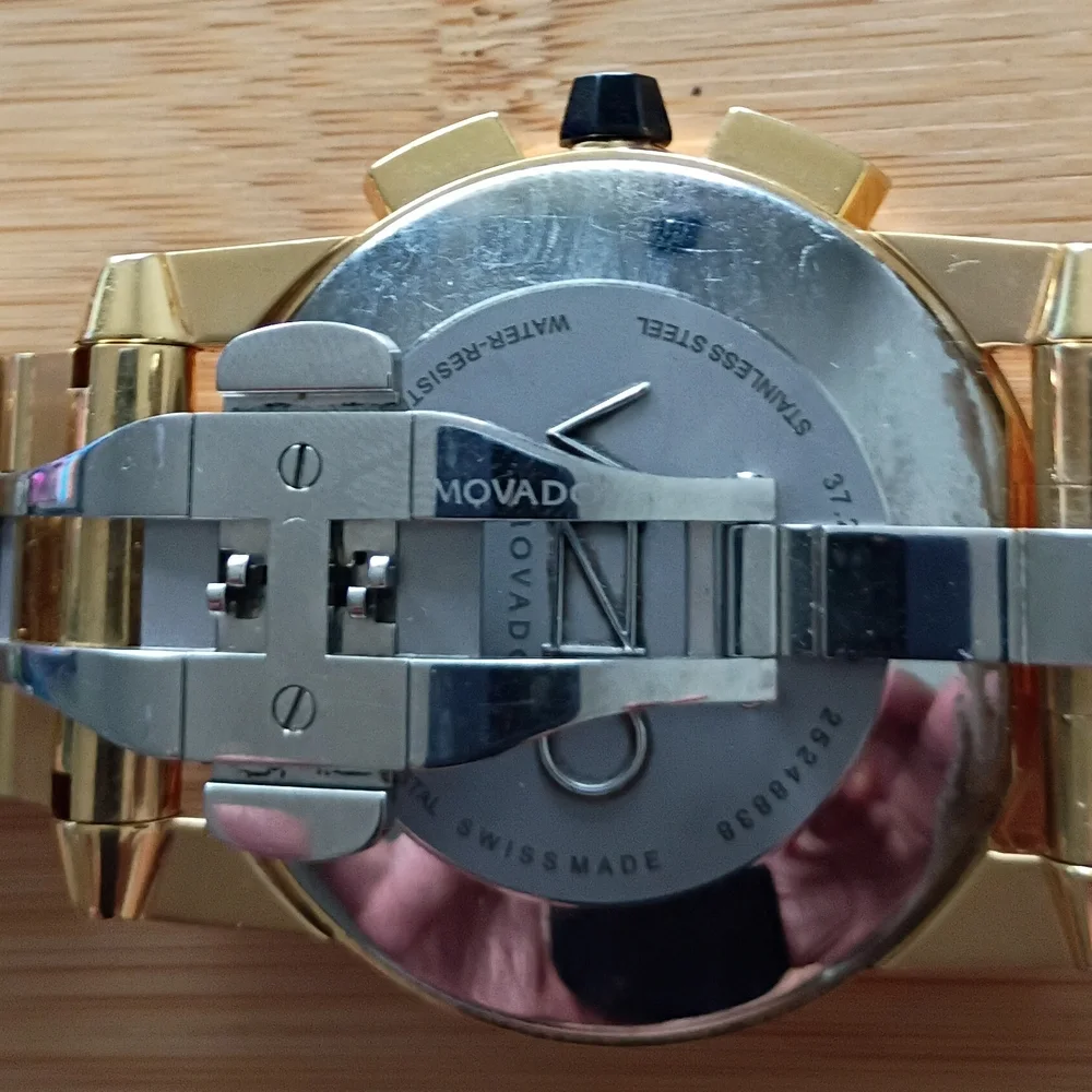 Movado Gold Watch CHRONOGRAPH VIZIO $2795 - Picture 8 of 13